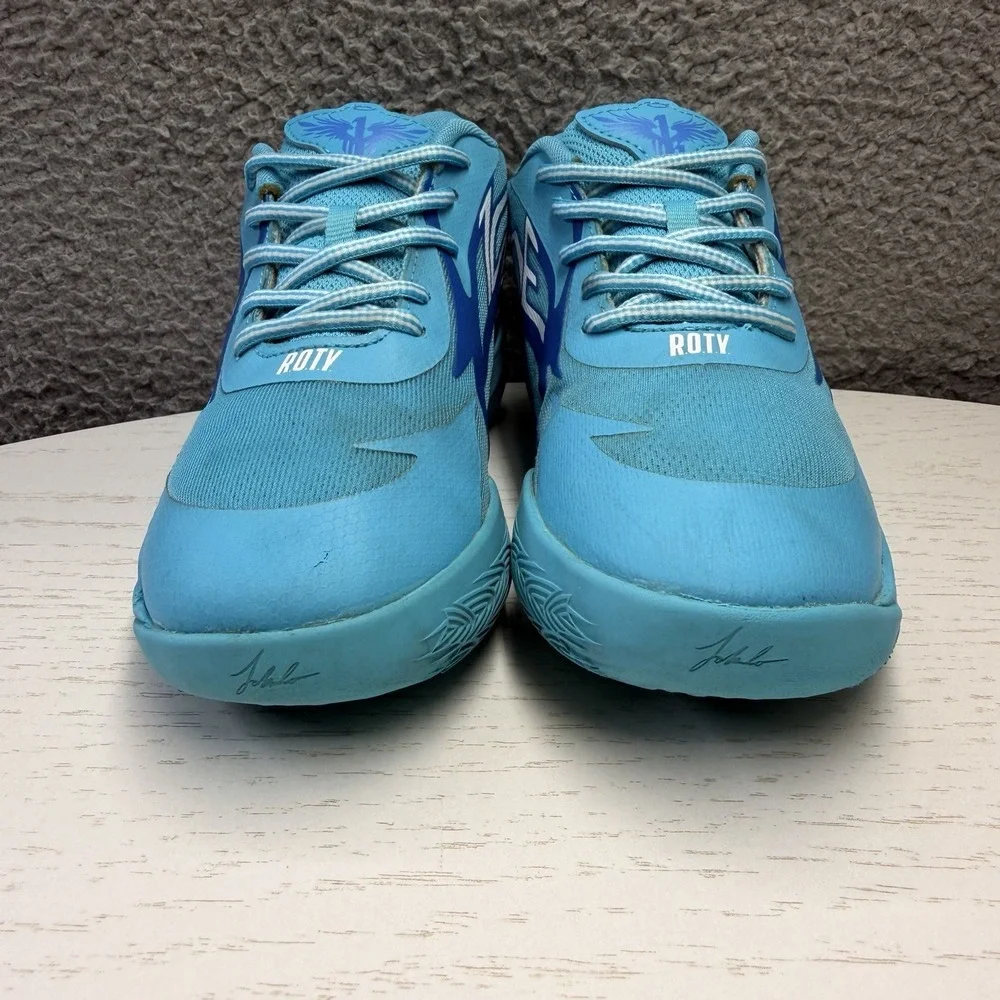 Puma Lamelo Ball ROTY 'Rookie Of The Year' Blue Teal Sneakers Preschool Size 3C